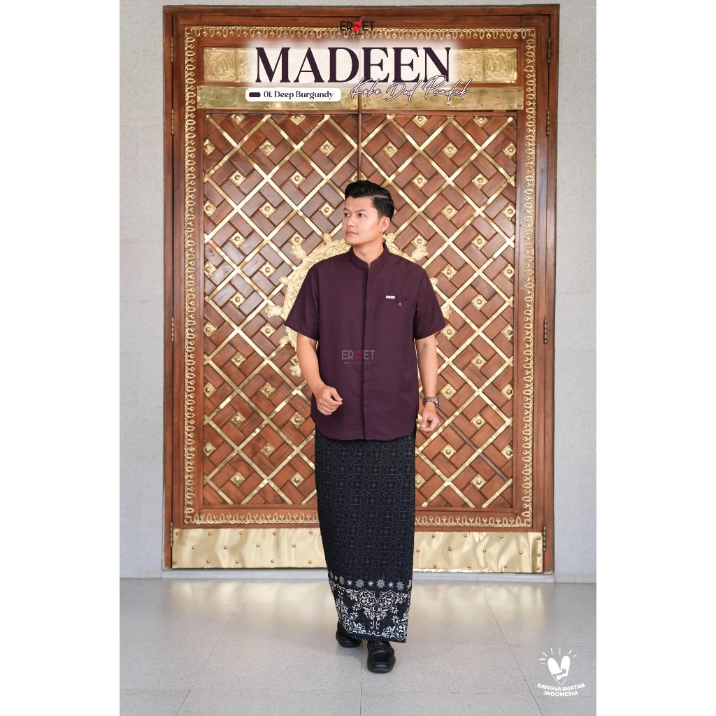 Madeen Series 01. DEEP BURGUNDY  Set Sarimbit Keluarga Bahan Nyaman, Motif Polos Yang Mewah Sarimbit 2026 thumb 32