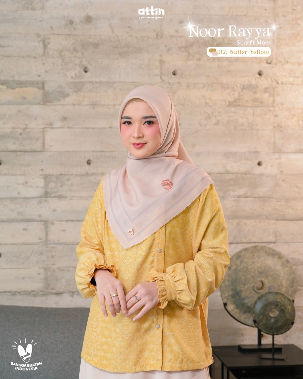 Attin - NOOR RAYYA 02 BUTTER YELLOW