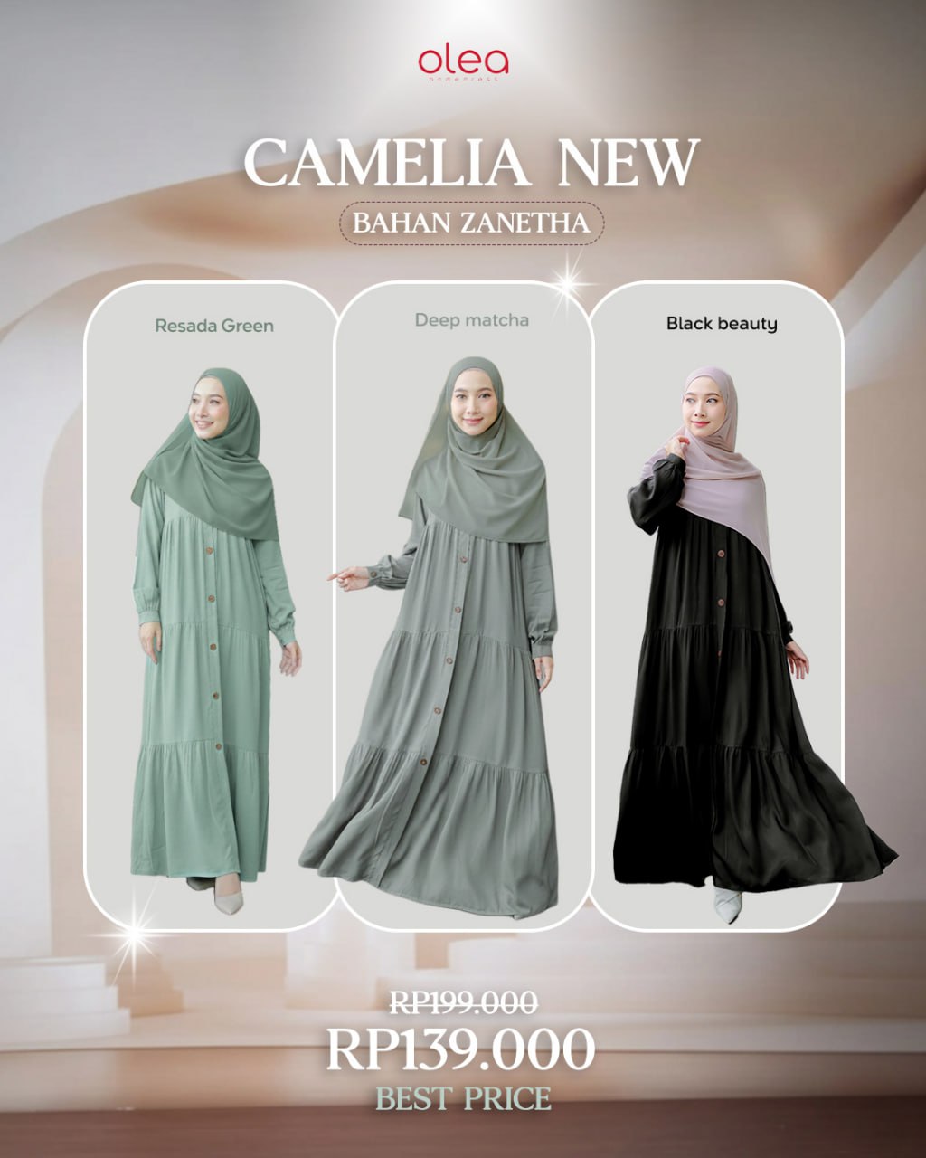Attin - Camelia Dress Bahan Zanetta thumb 2