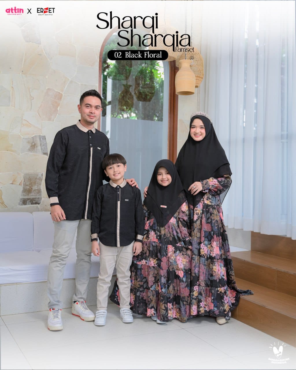 Attin - Sharqi & Sharqia 02 Black Floral