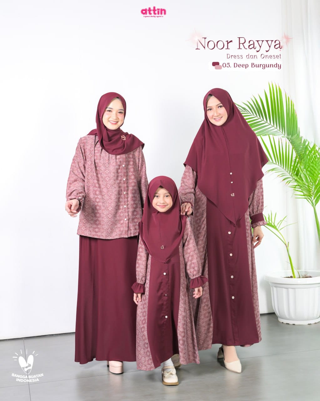 Attin - NOOR RAYYA 05 DEEP BURGUNDY
