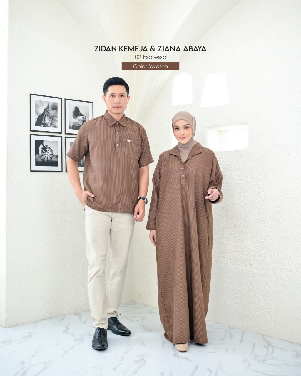 Lidia - Ziana Abaya & Zidan Kemeja Couple