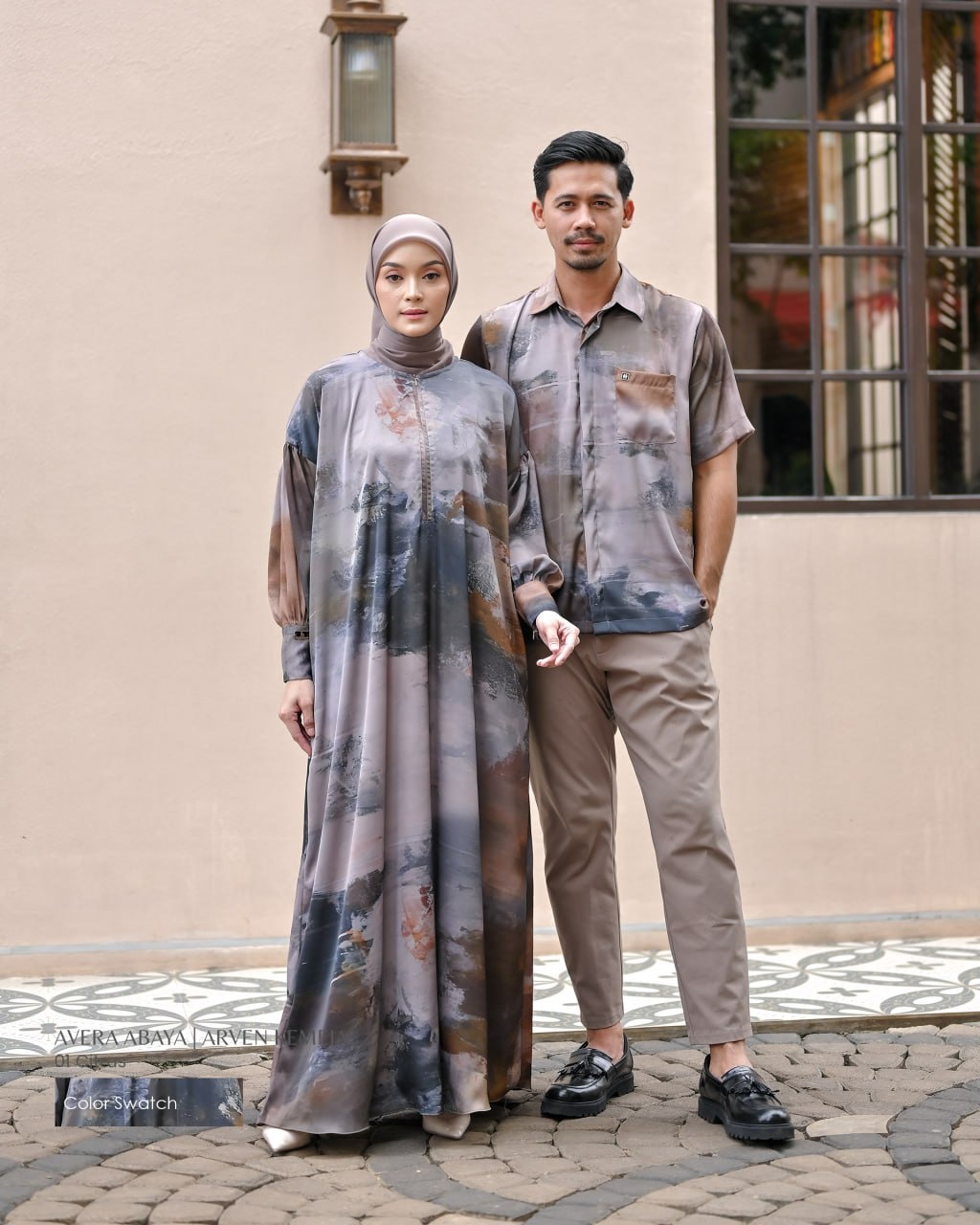 Lidia - Avera Abaya & Arven Kemeja Couple
