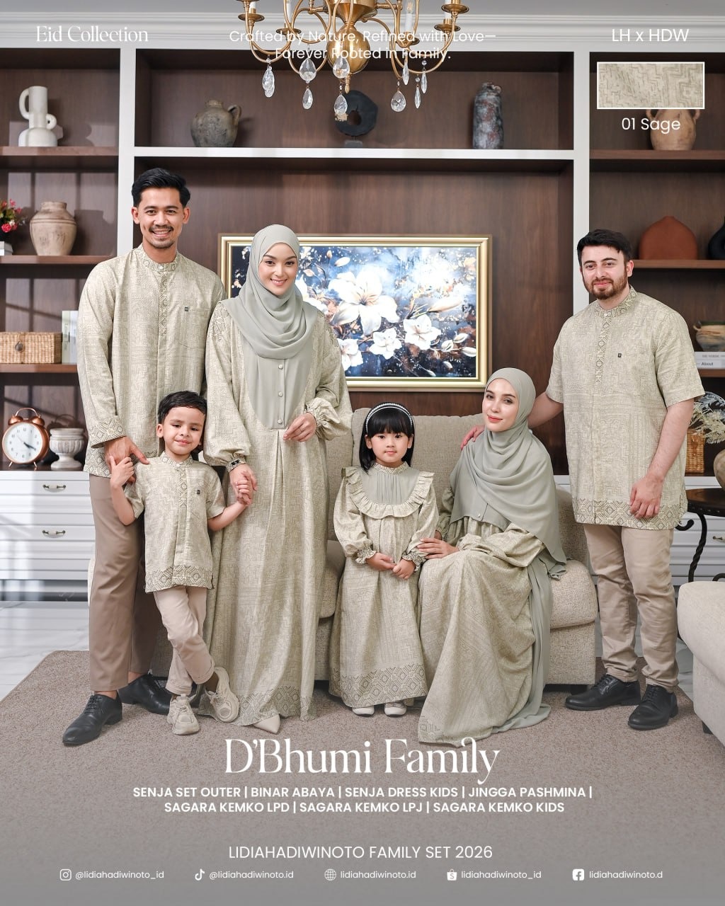 Lidia - Dbhumi Family Set 01 Sage (Sarimbit LH 2026)