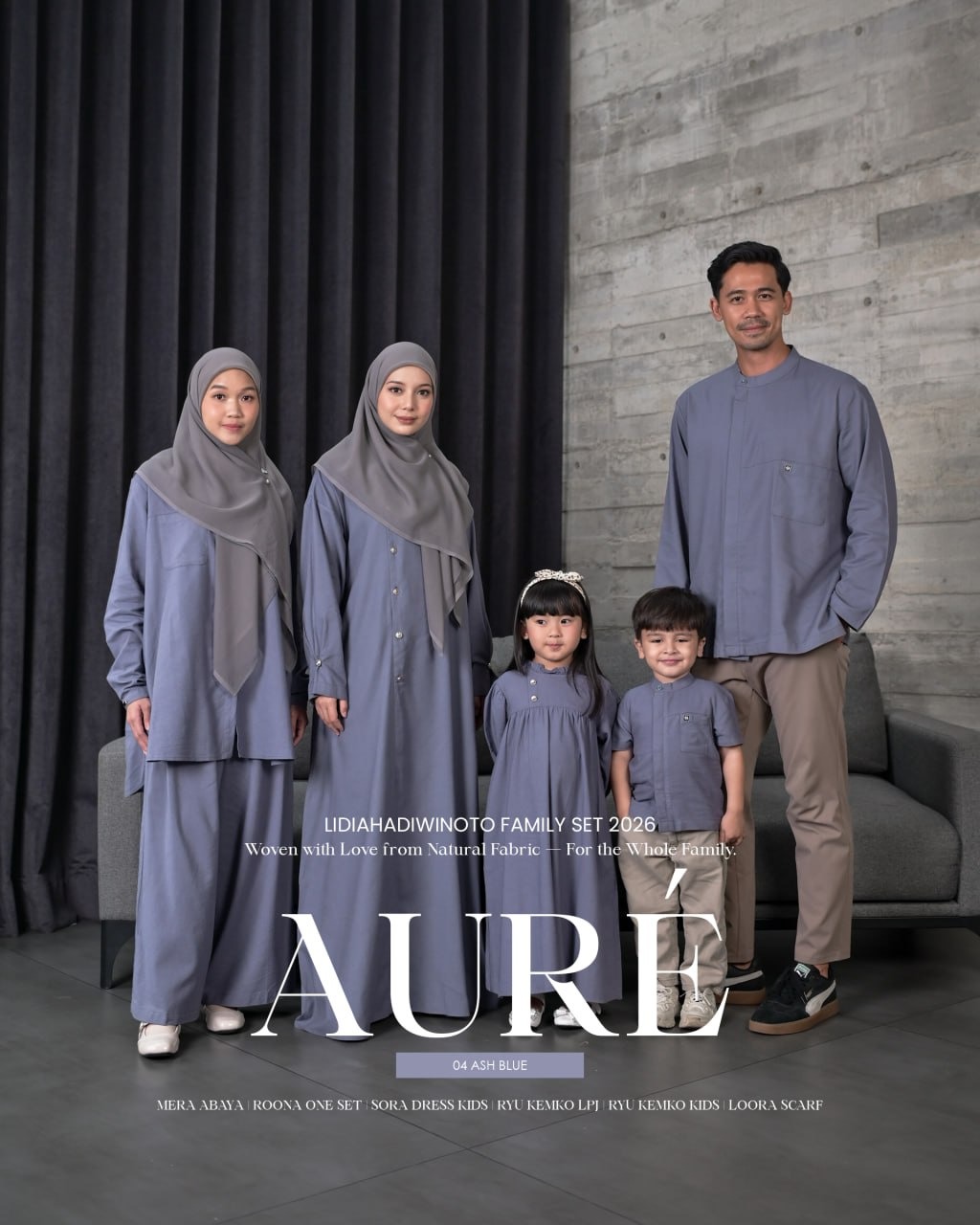 Lidia - Aure Family Series 04 Ash Blue (Sarimbit LH 2026)