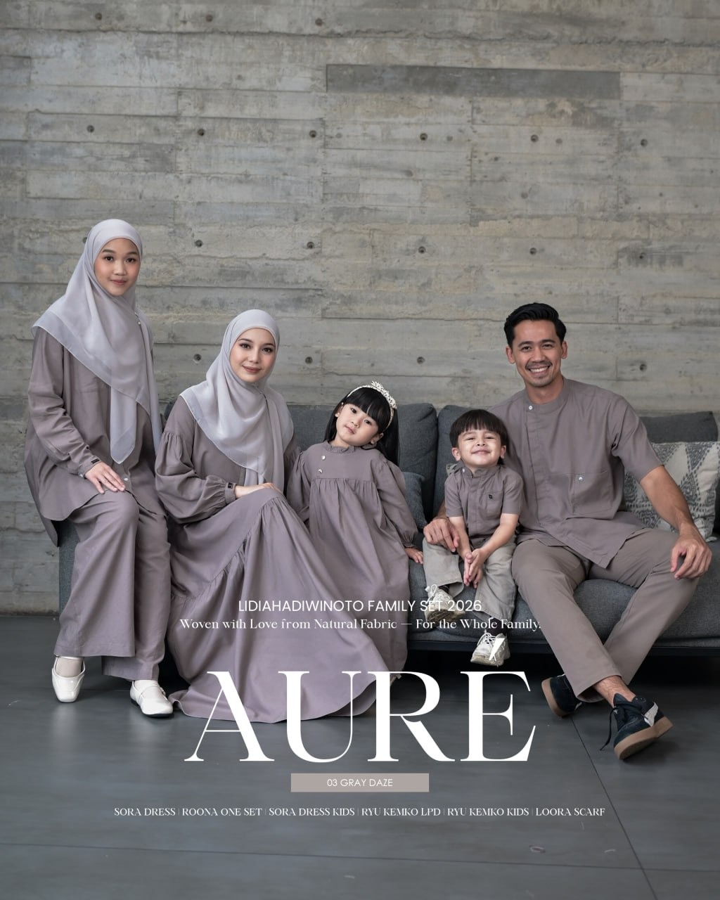Lidia - Aure Family Series 03 Gray Daze (Sarimbit LH 2026)