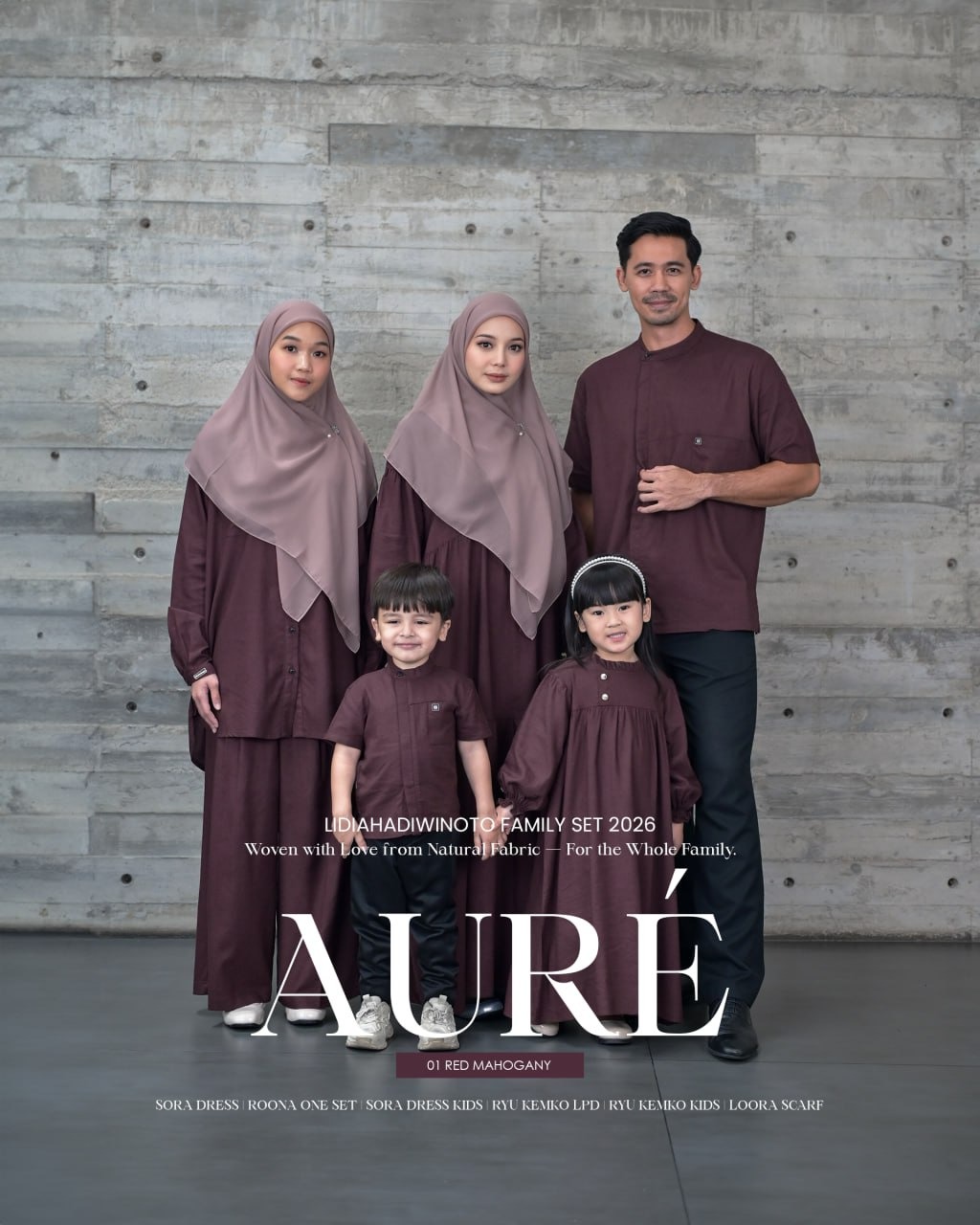 Lidia - Aure Family Series 01 Red Mahogany (Sarimbit LH 2026)