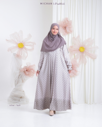 Michan - Gamis Dewasa - OneWish Michan MOM Husk - Michan.co.id