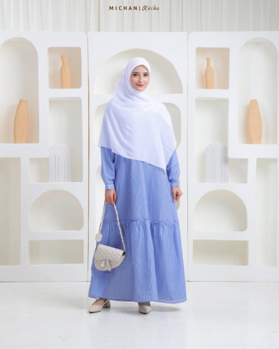 Michan - Gamis Dewasa - Keiko Mom Denim - Michan.co.id