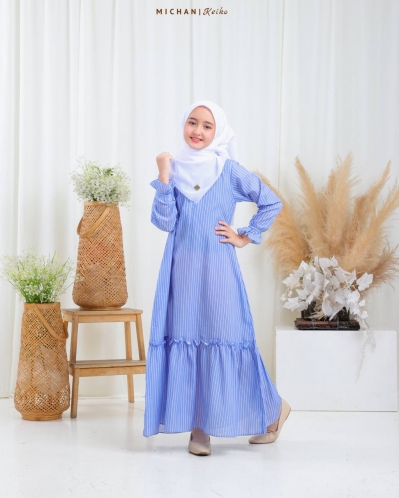 Michan - Gamis Kidz Michan - Keiko KID Denim - Michan.co.id