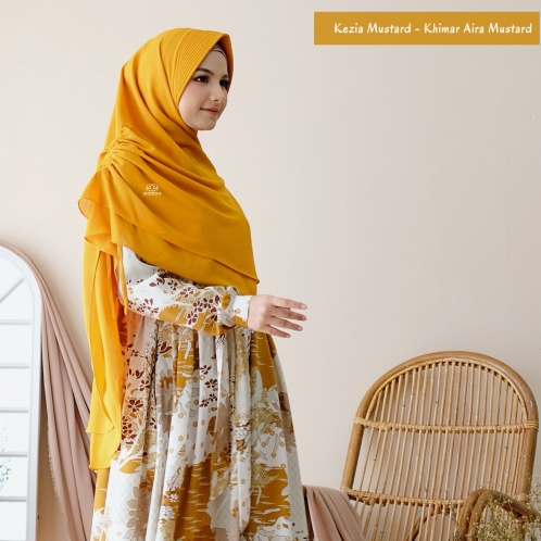 Michan - Khimar Michan - Khimar Aira Mustard - Michan.co.id