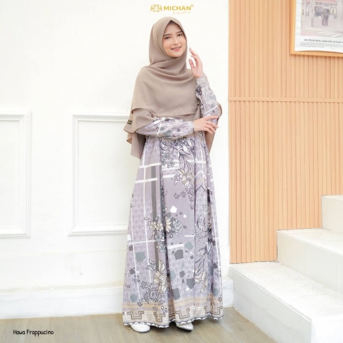Michan - Gamis Dewasa - Hawa Seri-O Frapucino - Michan.co.id