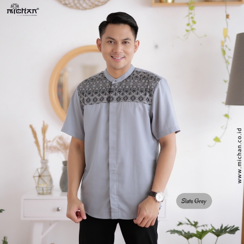 Michan - Koko Dewasa - DAD Hello Slate Grey - Michan.co.id