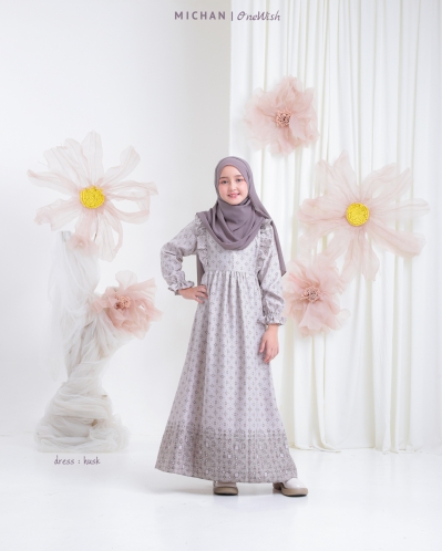 Michan - Gamis Kidz Michan - ONEWISH Michan KID Husk - Michan.co.id