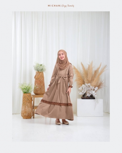 Michan - Gamis Kidz Michan - Cozy KID Creamy - Michan.co.id