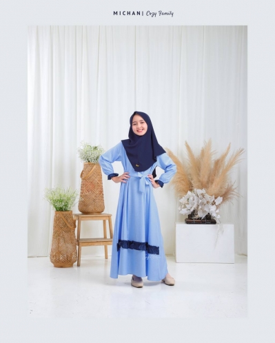 Michan - Gamis Kidz Michan - Cozy KID Softblue - Michan.co.id