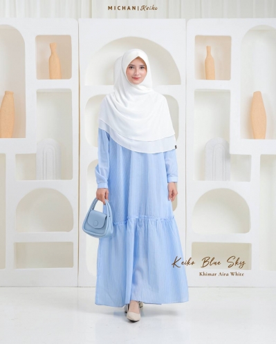 Michan - Gamis Dewasa - Keiko Mom Sky - Michan.co.id