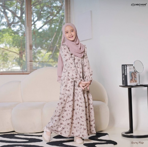 Michan - Gamis Kidz Michan - KID Aura  Milo - Michan.co.id