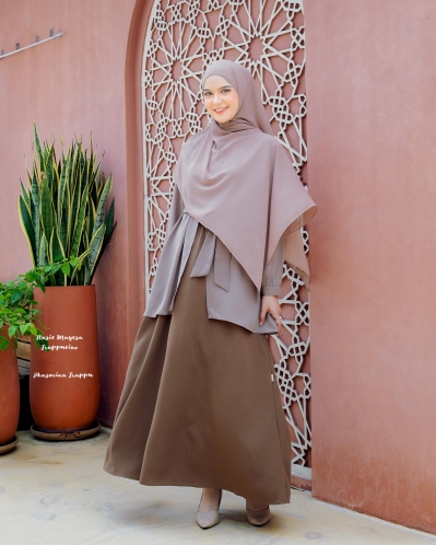 Michan - Gamis Dewasa - Mayesa BASIC Frapucino - Michan.co.id