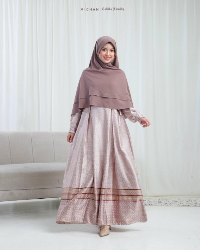 Michan - Gamis Dewasa - MOM Cabila Latte Cappucino - Michan.co.id