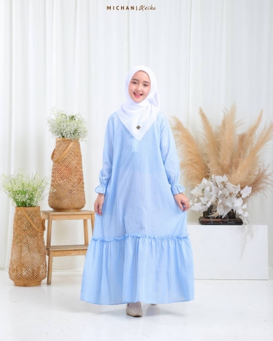 Michan - Gamis Kidz Michan - Keiko KID Sky - Michan.co.id