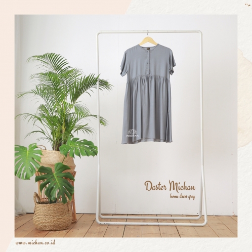 Michan - - Daster Michan Grey - Michan.co.id
