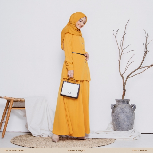 Michan - Atasan / Top - KANIA Tunik Yellow - Michan.co.id