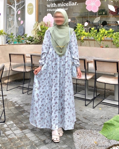 Michan - Gamis Dewasa - MICHAN Kezia Softblue - Michan.co.id