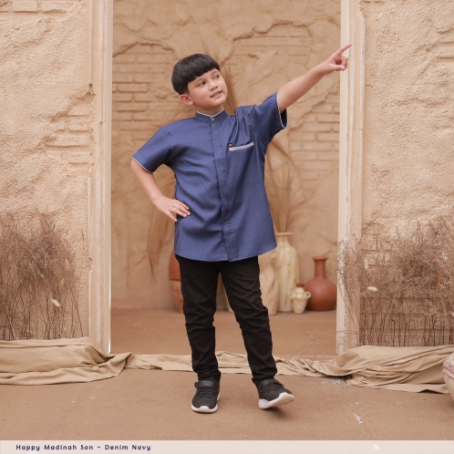 Michan - Koko Kidz - Happy SON MADINAH Navy - Michan.co.id