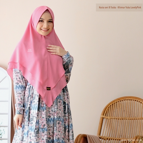 Michan - Khimar Michan - Khimar Yuka Lovely Pink - Michan.co.id