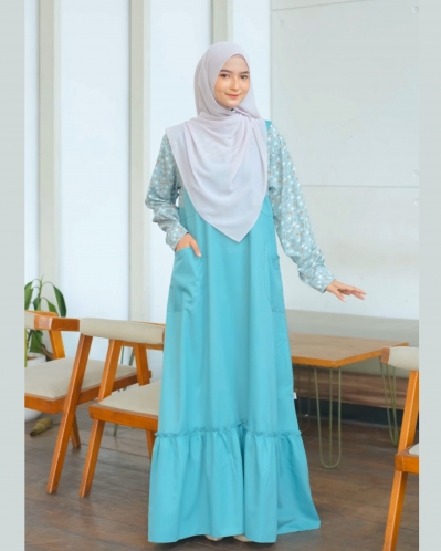 Michan - Gamis Dewasa - Karin Dress Tosca - Michan.co.id