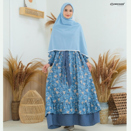 Michan - Gamis Dewasa - MOM Kirana DENIMgrey - Michan.co.id