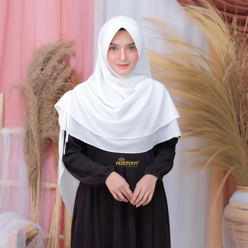 Michan - Khimar Michan - Khimar Aira Putih - Michan.co.id