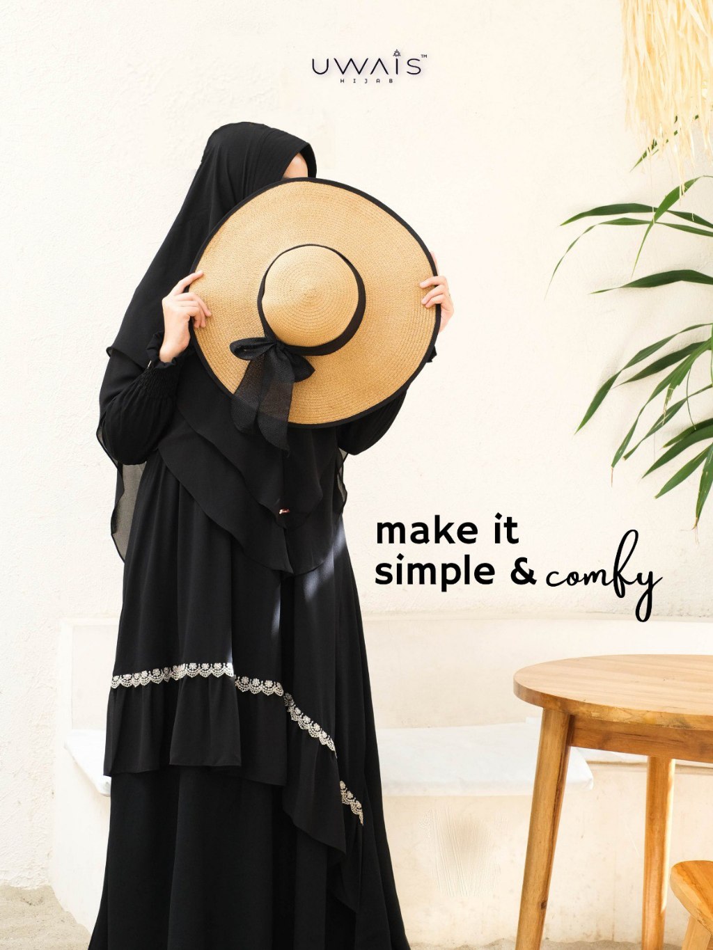 Uwais - Syaima Dress Wanita Kekinian Dewasa Gamis Daily Syari Terbaru Motif Wudhu Busui Friendly Premium