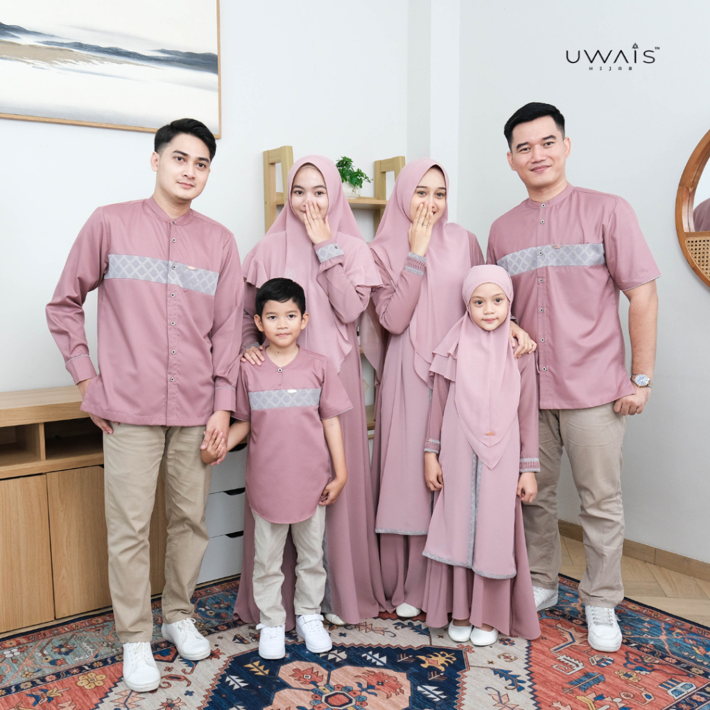 Uwais - Size Jumbo Hayatuna Series Sarimbit 2025 Peach Pear