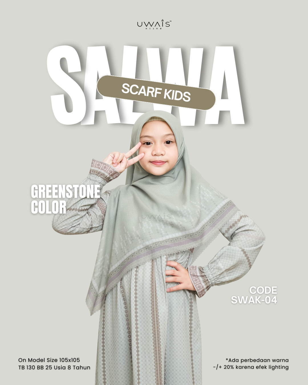 Uwais - Embun Jiwa Series Salwa Scarf Kid