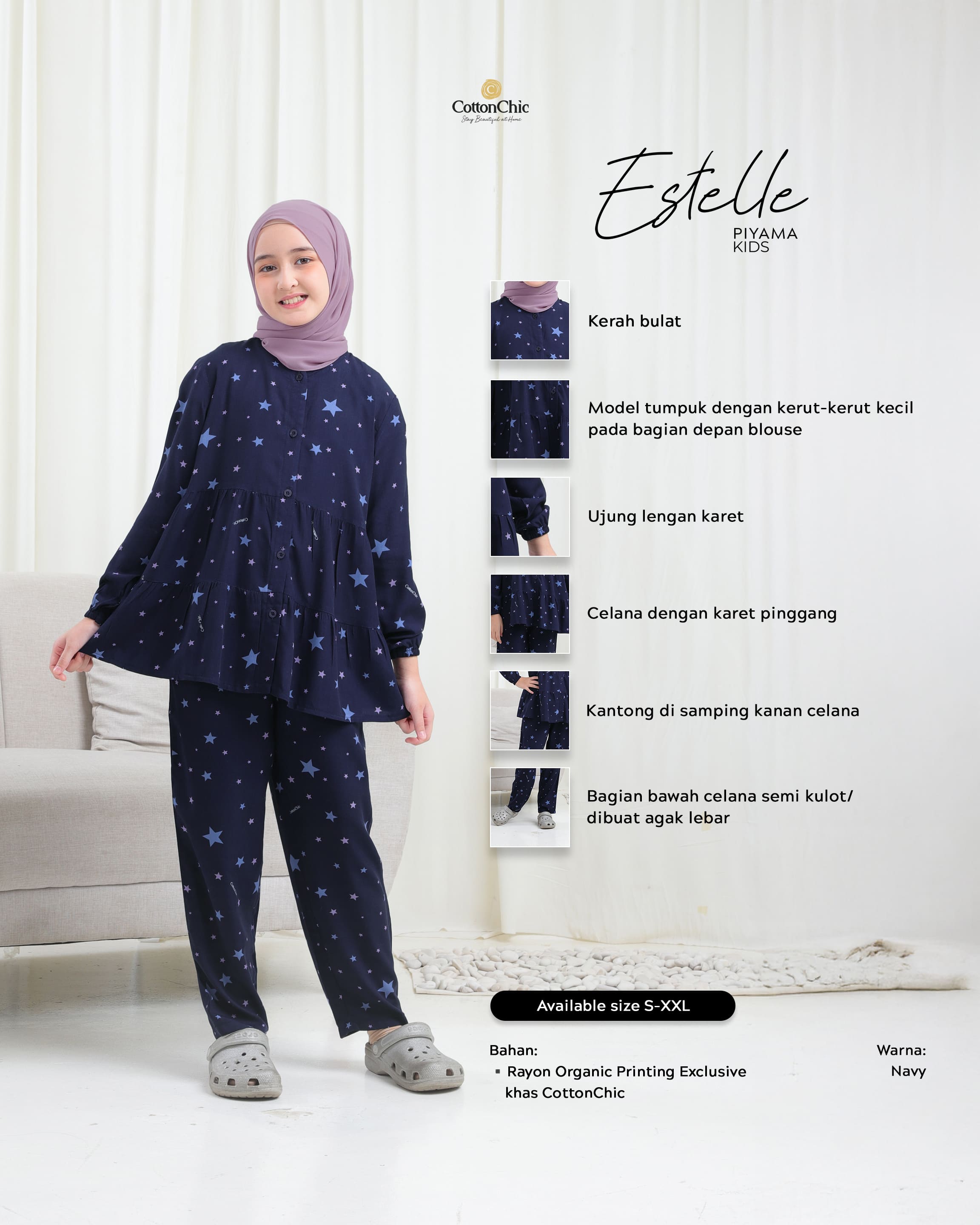 Yasmeera - PAJAMAS ESTELLE ANAK thumb 5