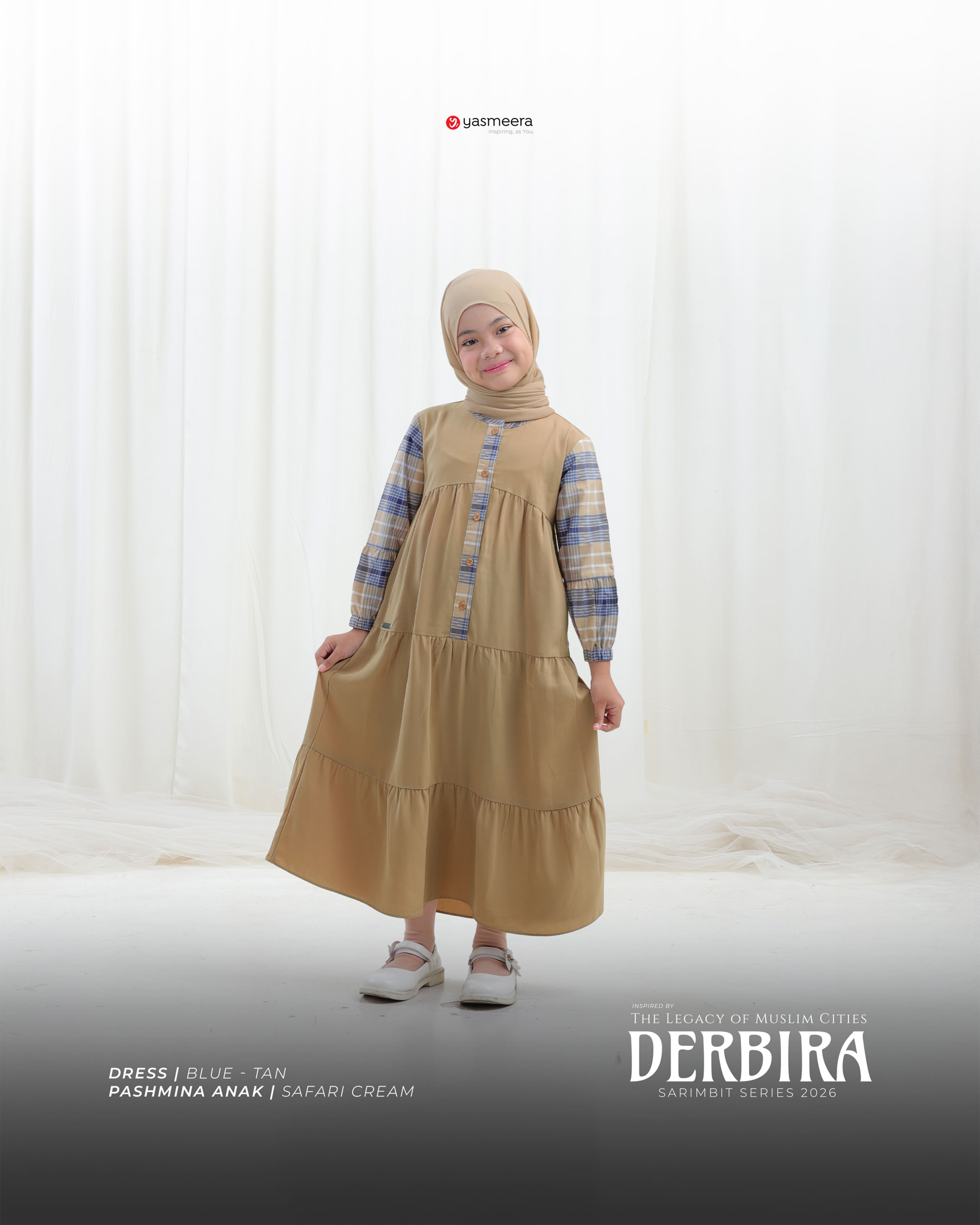 Yasmeera - DERBIRA SERIES - BLUE-TAN thumb 5