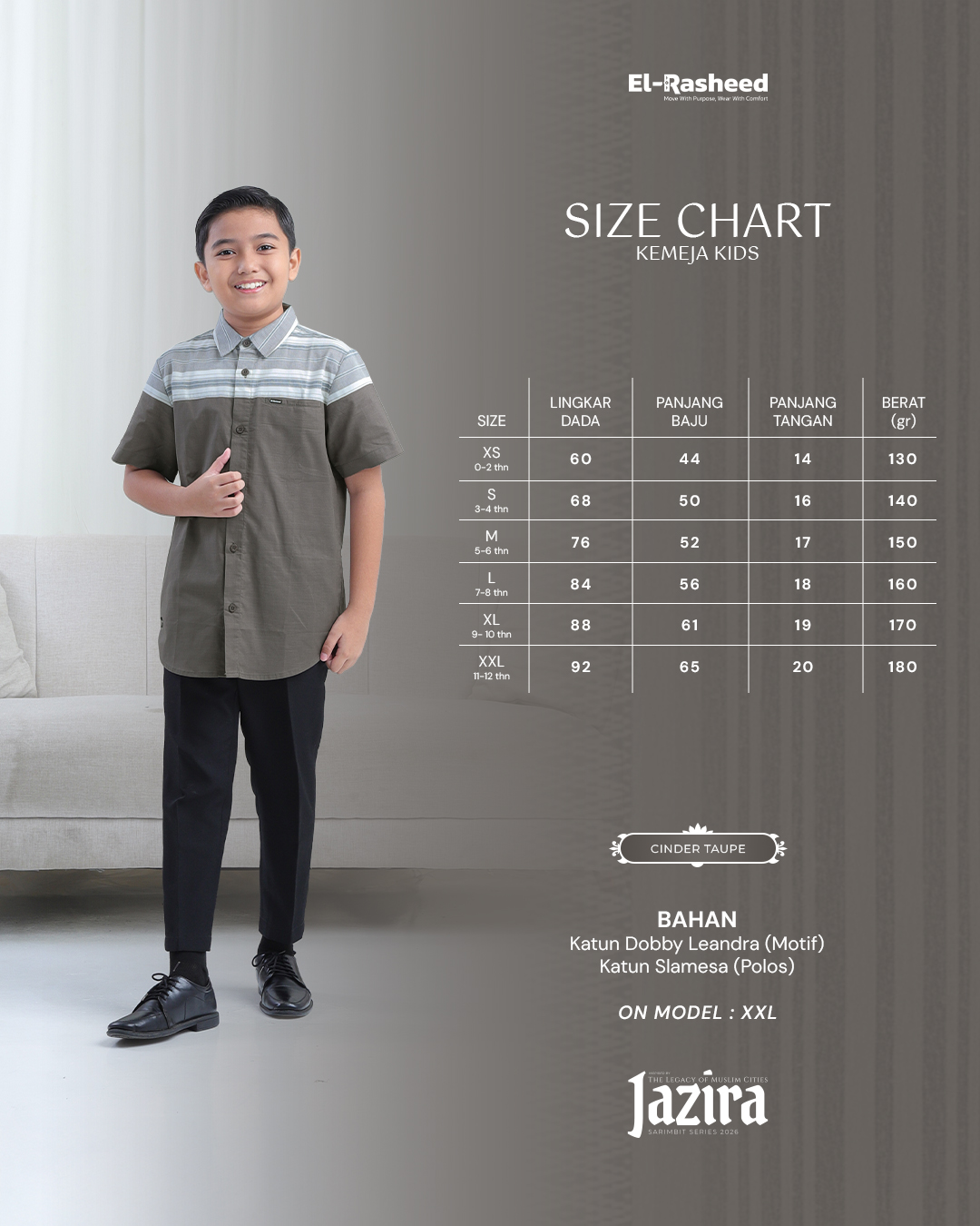 Yasmeera - JAZIRA SERIES - CINDER TAUPE thumb 3