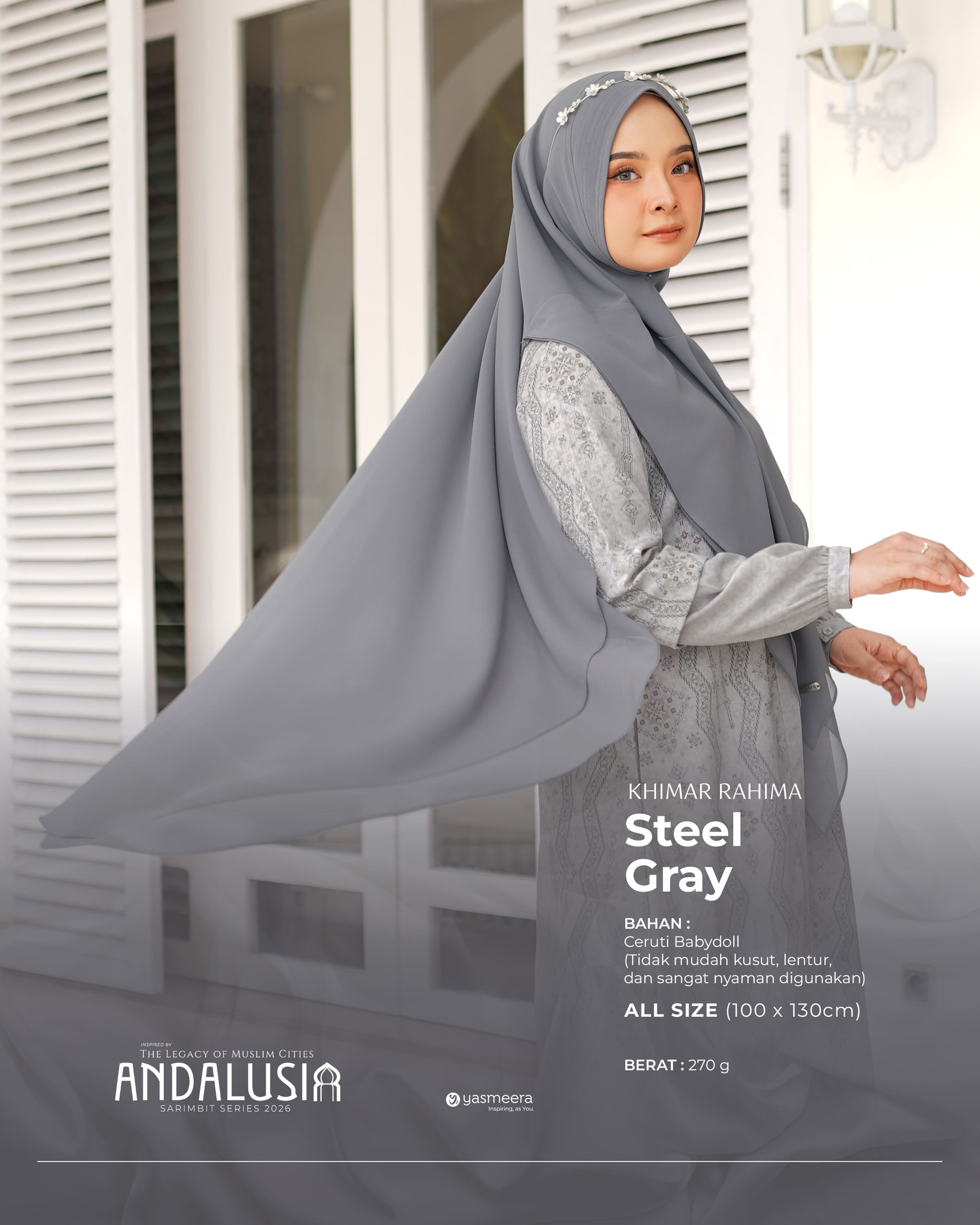 Yasmeera - KHIMAR & PASHMINA SARIMBIT 2026 (ANDALUSIA) thumb 11