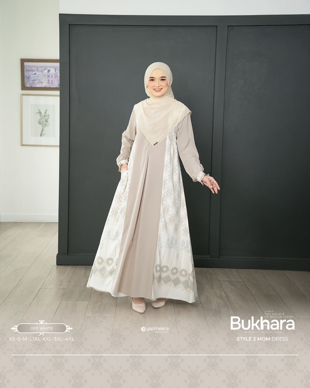 Yasmeera - GAMIS BUKHARA STYLE 2 DEWASA GRADE B thumb 45