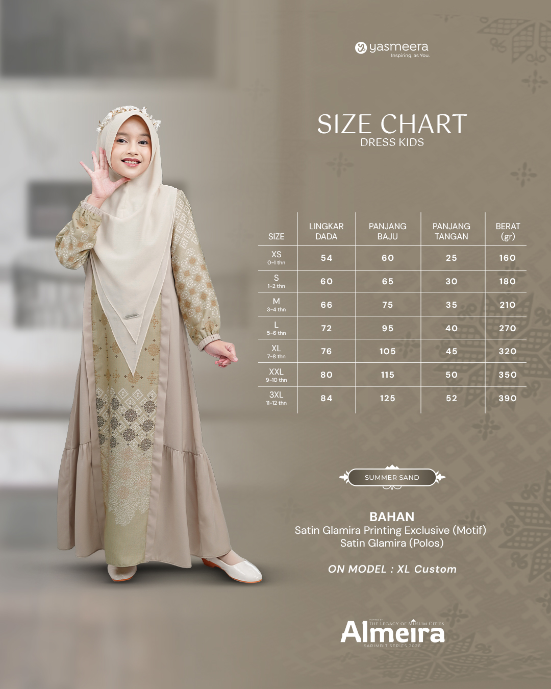Yasmeera - ALMEIRA SERIES - SUMMER SAND thumb 4