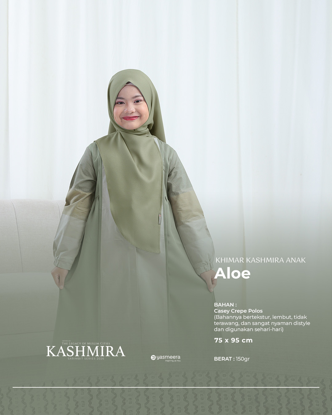 Yasmeera - KHIMAR KASHMIRA PASANGAN SARIMBIT 2026 (KHASMIRA) thumb 2
