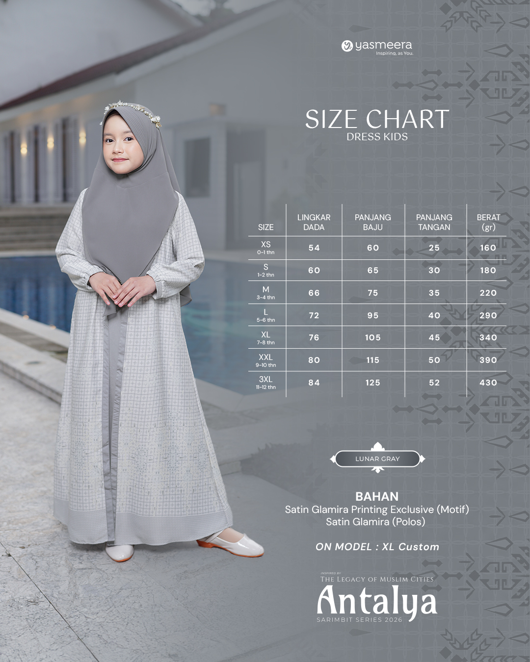 Yasmeera - ANTALYA SERIES - LUNAR GRAY thumb 2