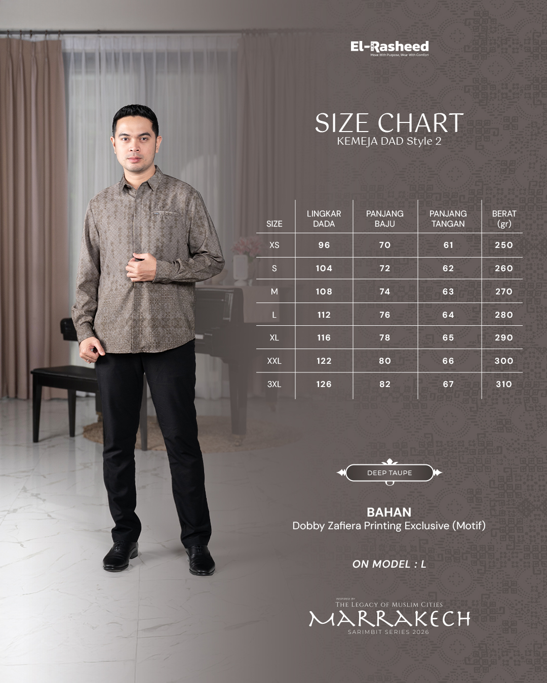 Yasmeera - MARRAKECH SERIES - DEEP TAUPE thumb 4