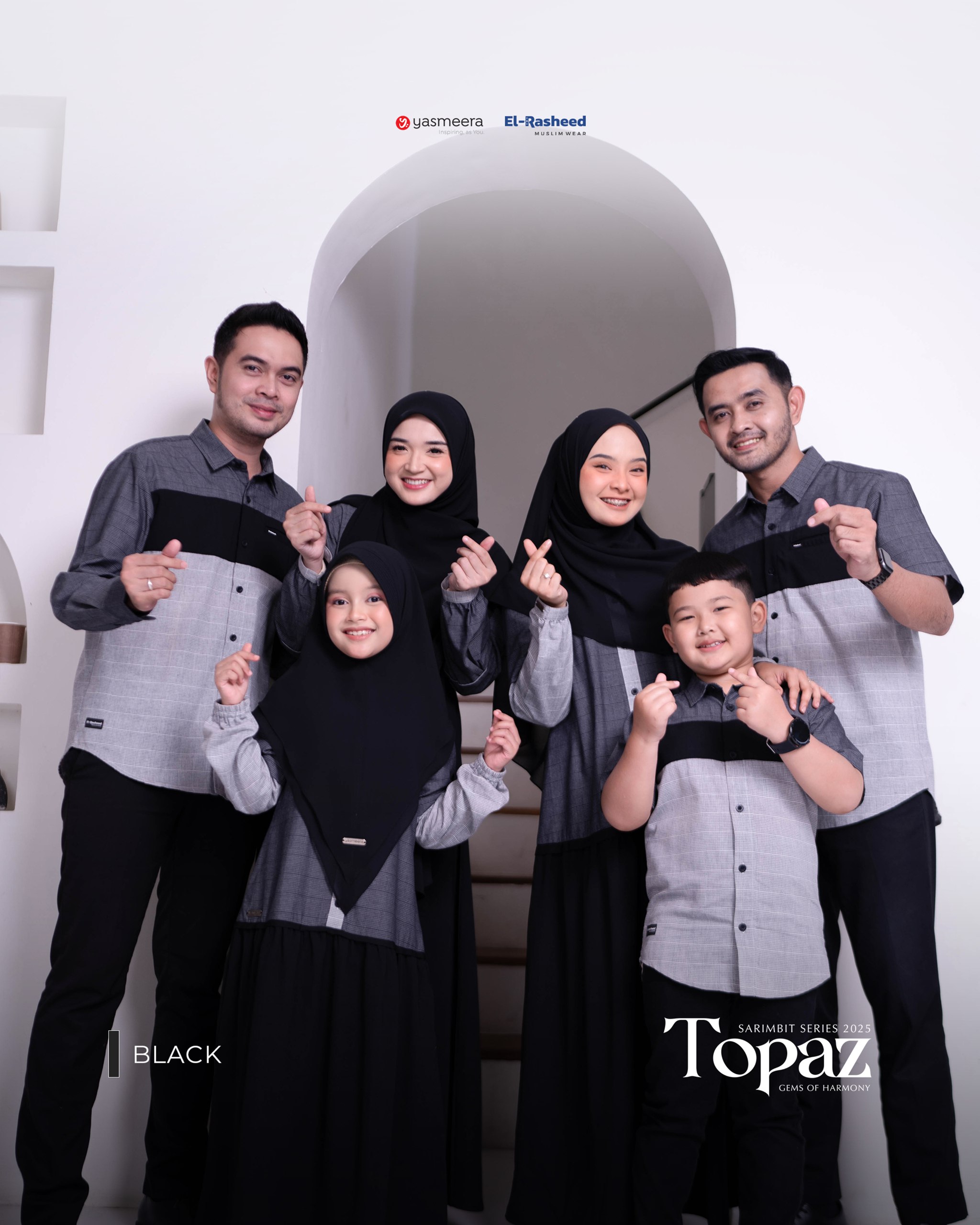 Yasmeera - SARIMBIT 2025 TOPAZ SERIES WARNA BLACK thumb 8