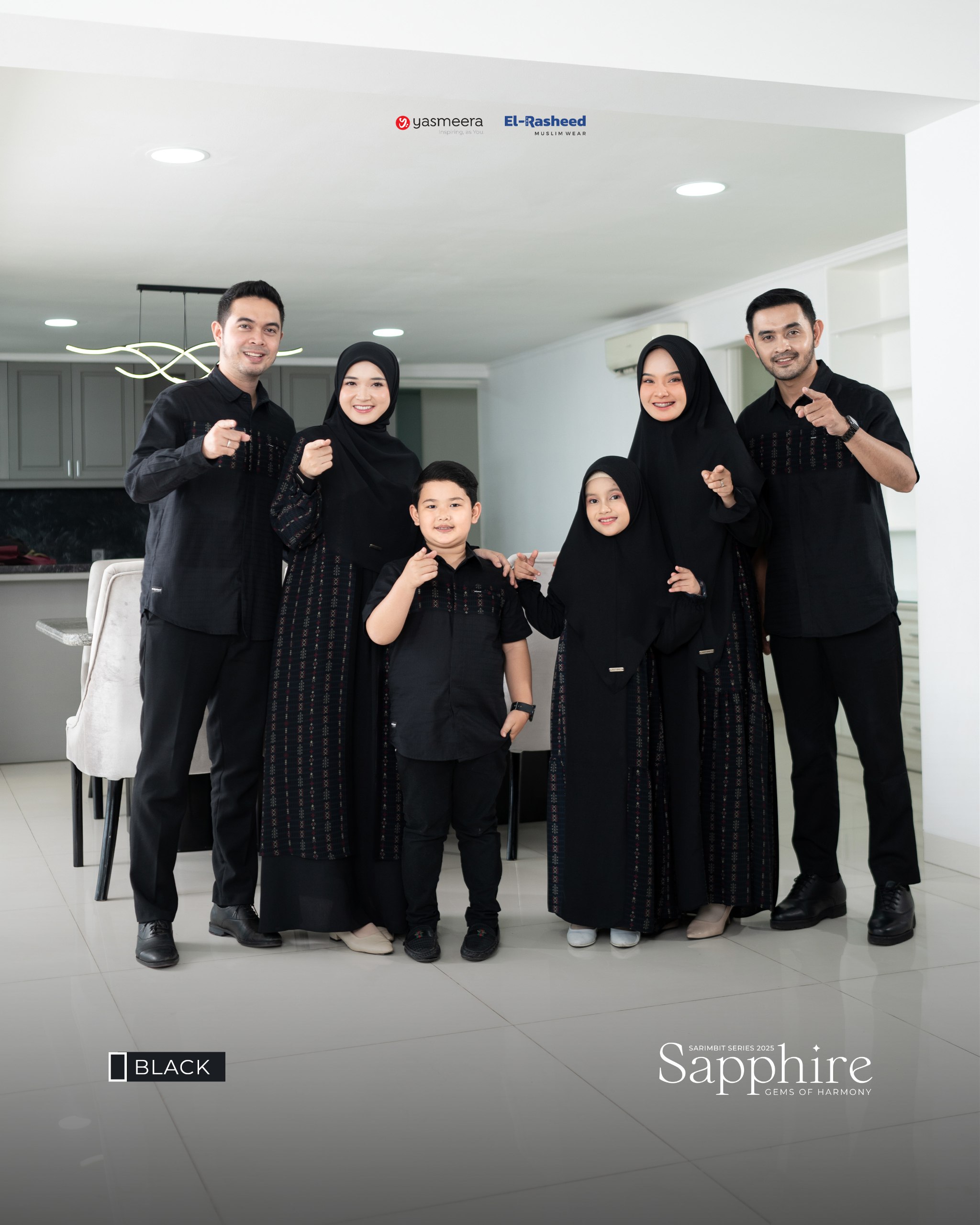 Yasmeera - SARIMBIT 2025 SAPPHIRE SERIES WARNA BLACK thumb 8