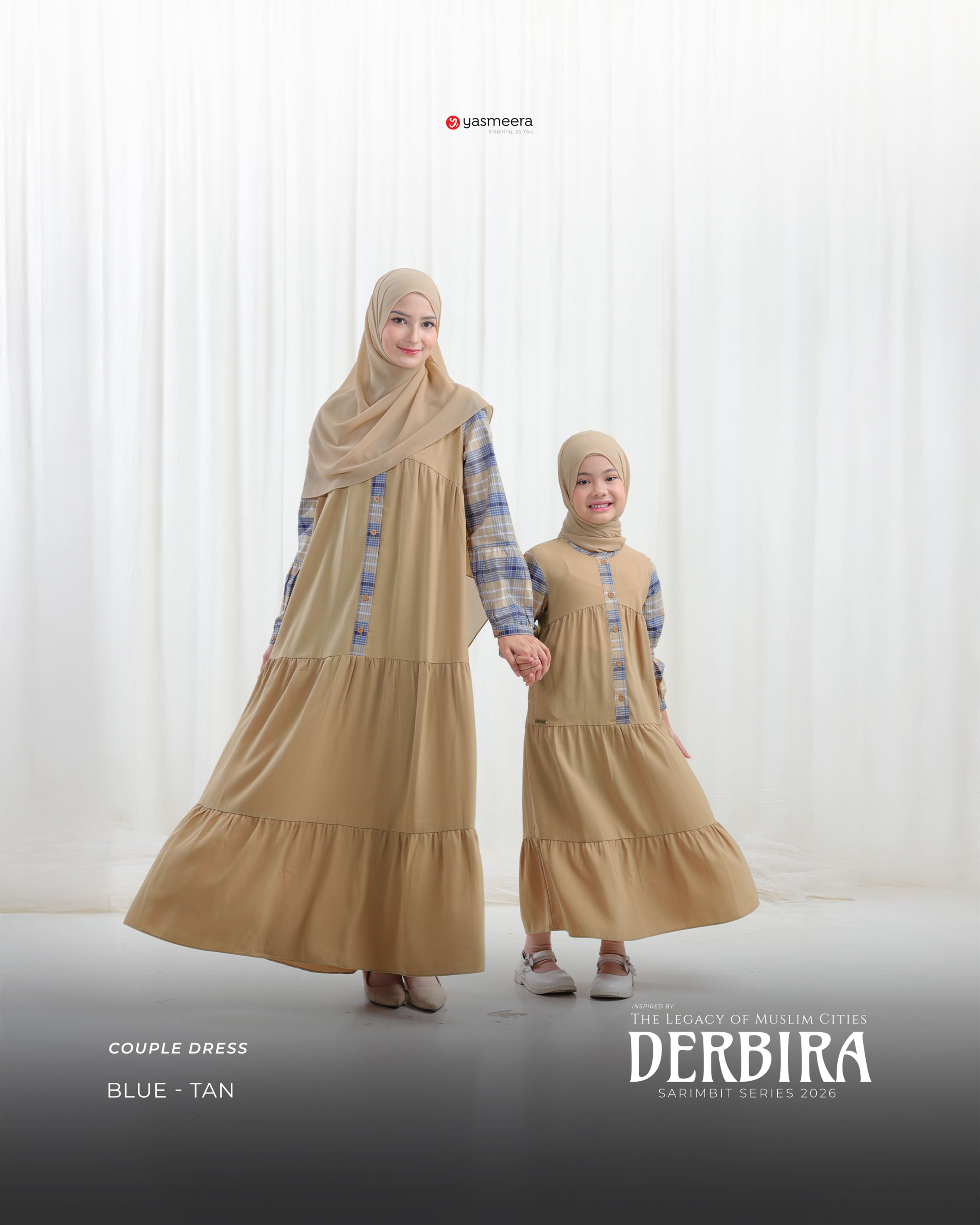 Yasmeera - DERBIRA SERIES - BLUE-TAN thumb 10
