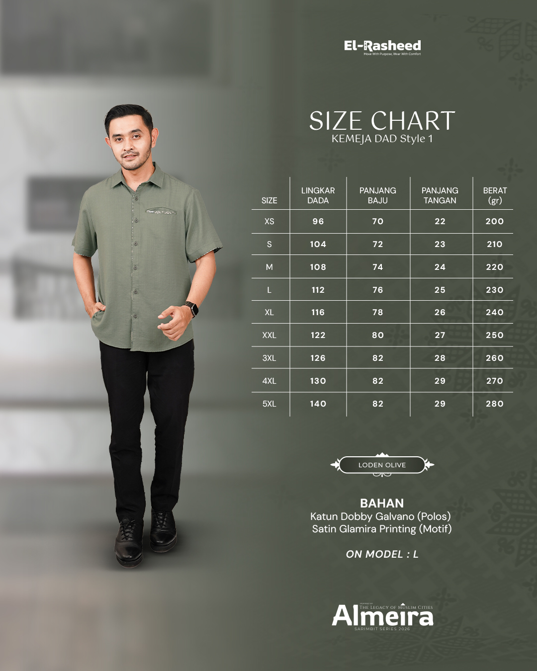 Yasmeera - ALMEIRA SERIES - LODEN OLIVE thumb 3