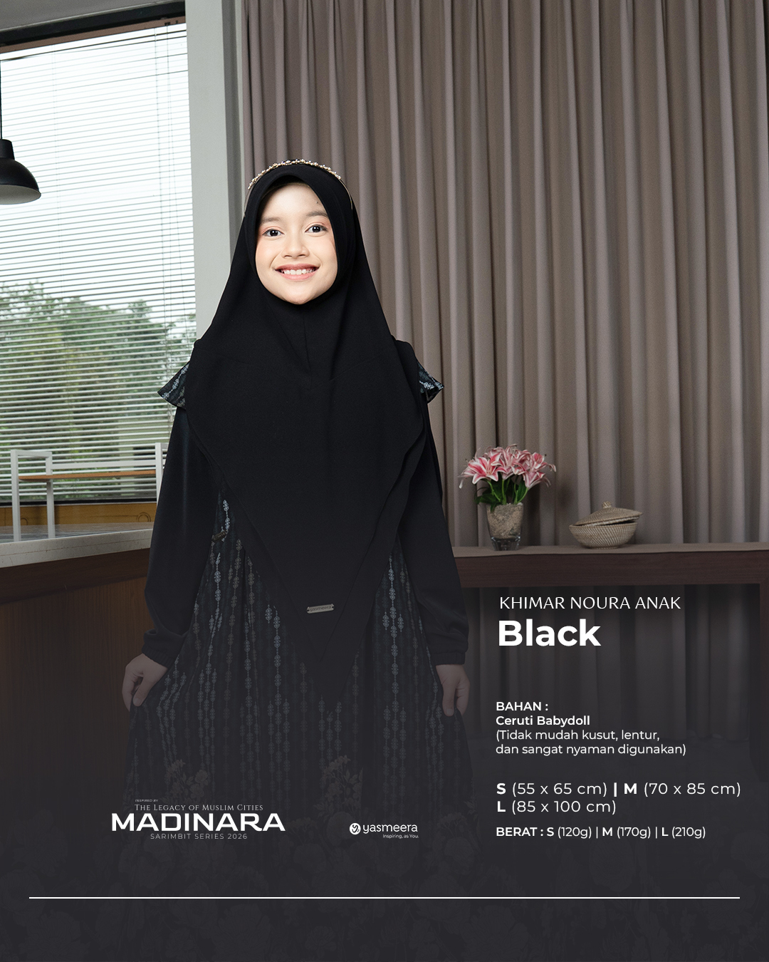 Yasmeera - KHIMAR & PASHMINA SARIMBIT 2026 VOL 4 (MADINARA) thumb 4